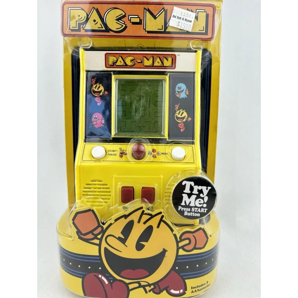 Pac-Man Pac Man Electronic Handheld Pocket Travel Game Arcade Basic Fun - Works!